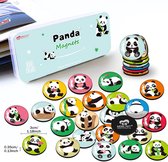 Koelkastmagneten, panda, 30 stuks, leuke grappige magneten, keuken, schoolkasten, klaslokaal, schoolbord, kantoor, cabine, magneetbord, decoratieve magneten, cadeaus voor volwassenen en kinderen