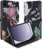 Uniek Geschikt voor Samsung Galaxy Tab A9 Tablethoesje Bird Flower Design | B2C Telecom