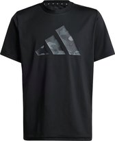 adidas Sportswear Train Essentials Seasonal Print T-shirt Kids - Kinderen - Zwart- 152