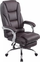 In And OutdoorMatch Bureaustoel Jacky - Bruin - Kunstleer - Ergonomische bureaustoel - Op wielen - Voor volwassenen - In hoogte verstelbaar
