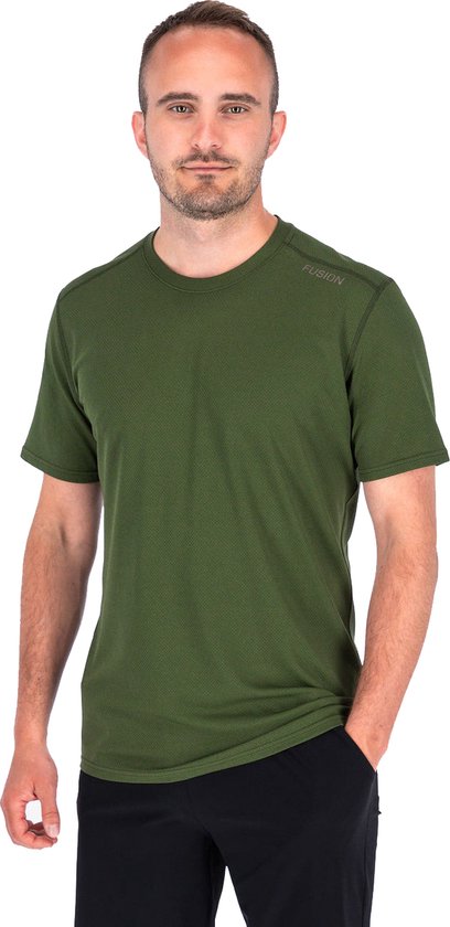 Fusion NOVA T-SHIRT MENS - Running Shirt - Groen - Heren