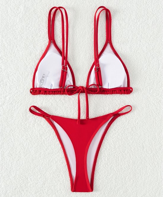 Bikini dames set push-up bikinitop strandmode tweedelig badpak bikini sets voor dames badpak met hoge taille en tweedelige set buikweg, paars (C-Lila), XL