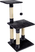 Krabpaal voor Kat -85 cm -Donkerblauw - Kattenboom voor Katten - Kattenhuis van Sisal - Klimpaal voor Katten