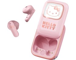 Hello Kitty - draadloze oordopjes - schuifdisplay met LED verlichting - met oplaadcase - touch control - lange batterijduur