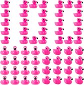 RYER 100 pcs Mini Flamants Roses Rouges Mini Animaux en Résine Flamingo Décor Klein Flamingo Decor de Fête Décorations de Fête Flamingo pour Artisanat Maison de Poupée Gâteau Maison Jardin
