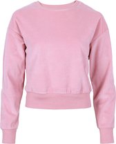 Roze fluwelen sweatshirt