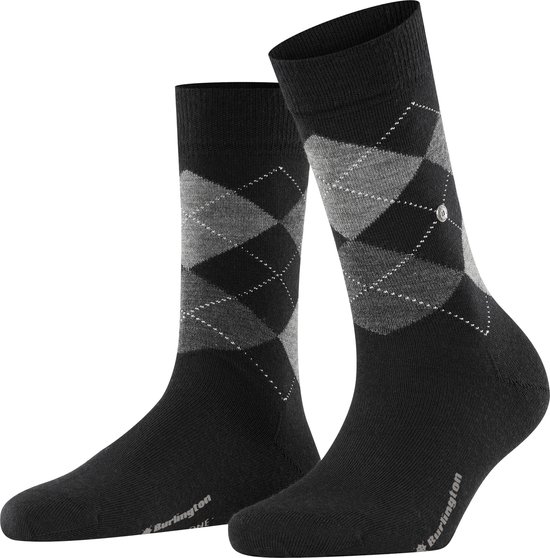 Burlington Marylebone chaussettes en laine à motifs taille unique dames noir - Taille 36-41