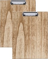 Houten Klembord voor Menukaarten / Horeca Klembord - type: HFK-Rood