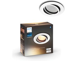 Philips Hue Milliskin inbouwspot - warm tot koelwit licht - 1-pack - wit - rond