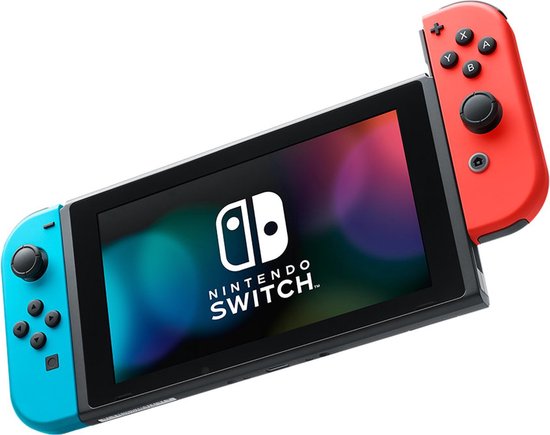 Nintendo Switch Console - Blauw/Rood - Verbeterde accuduur - TV