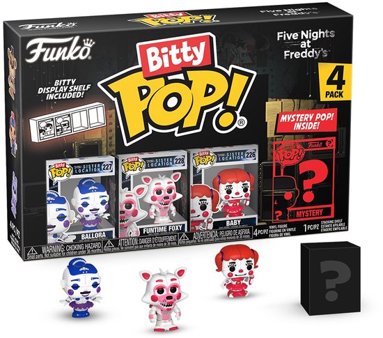 Funko Pop! FIVE NIGHTS AT FREDDY'S - Bitty Pop 4 Pack 2.5cm - Ballora