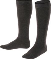 FALKE Comfort Wool warme dikke merinowol kniekousen kinderen grijs - Matt 39-42