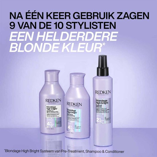 Redken Blondage High Bright Shampoo – Voor alle balayages, gekleurde & gehighlighte blondines – 300 ml