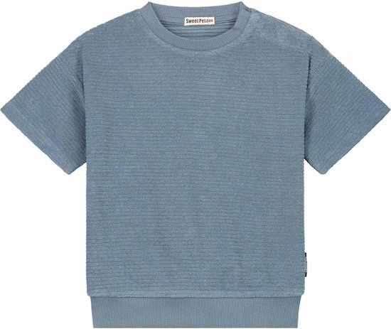 Sweet Petit baby T-shirt Pete - Jongens - Deep Water Blue - Maat 68