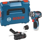 Bosch Professional GSR 12V-35 FC Accu Schroefboormachine FlexiClick 12V Basic Body + 2x Hulpstukken in L-Boxx - 06019H300B