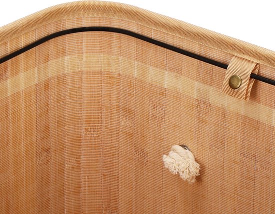 Panier à linge Springos | 150 Litres | 3 sujets | Marron | Bambou