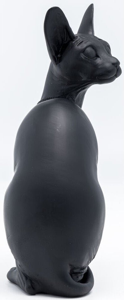 KARE DESIGN Cat Audrey 置物 ブラック Kare Decofiguur Sitting Cat Audrey Black | bol