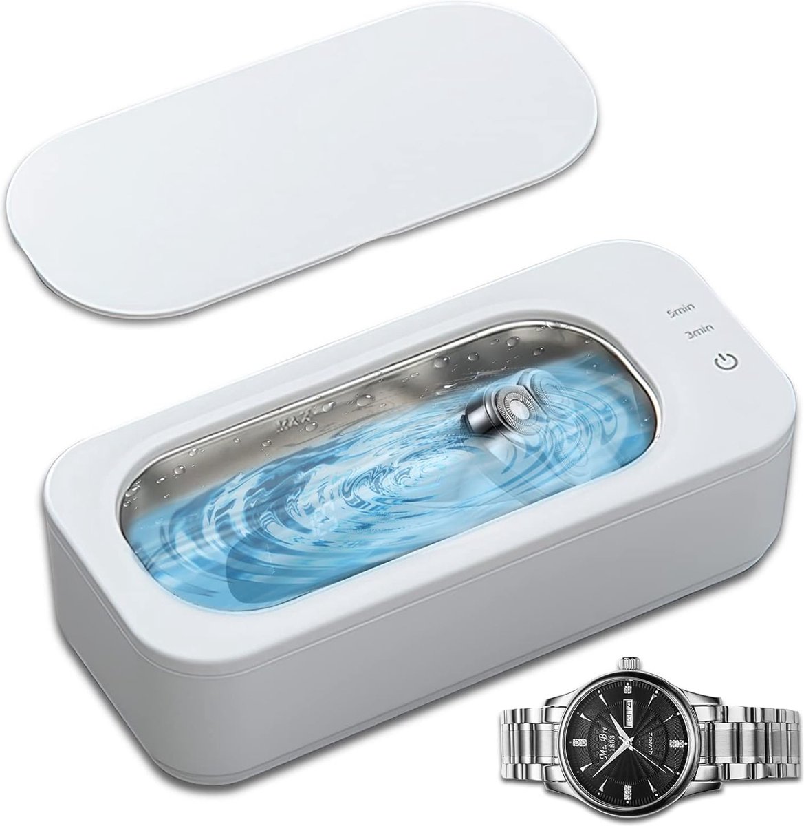 Sieraden Schoonmaken - Sieraden Reiniger - Juwelenreiniger - Sieraden Schoonmaken Apparaat - Ultrasonic Cleaner - Ultrasonic Reiniger