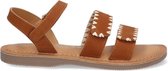 Braqeez 424016-413 Meisjes Sandalen - Cognac - Leer - Klittenband