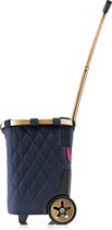 Bol.com Carrycruiser Midnight Gold Draagbare boodschappentrolley met stevig aluminium frame schouderriem en uitneembare binnenza... aanbieding