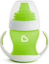 Munchkin Gentle Overgangsbeker - Transition Cup - Anti-lek Beker voor Baby's – Vanaf 4 Maanden - 118ml - Groen