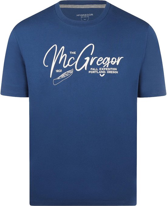 McGregor T-shirt T Shirt Expedition Mm232 1101 03 2101 Marine Mannen Maat - L