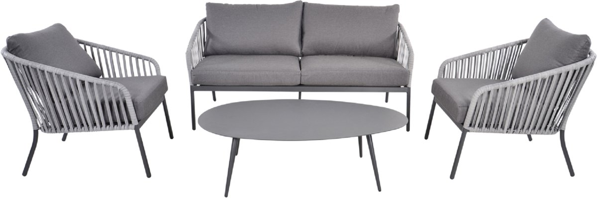 Lesli Living Cattivo loungeset - 2 stoelen en loungebank