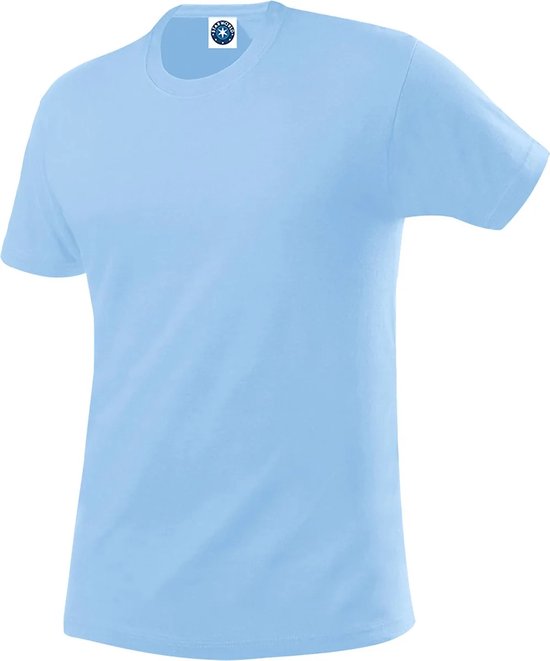 Starworld SW380 Stevig T-shirt Unisex - Hemelsblauw - Small