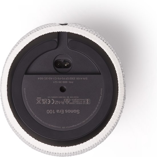 Soundskins - Luxe textielhoes / Luidsprekeraccessoire - Compatibel met Sonos Era 100 - Wit van Soundskins — afbeelding 2