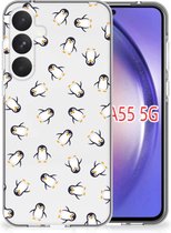 TPU bumper geschikt voor Geschikt voor Samsung Galaxy A55 Pinguïn