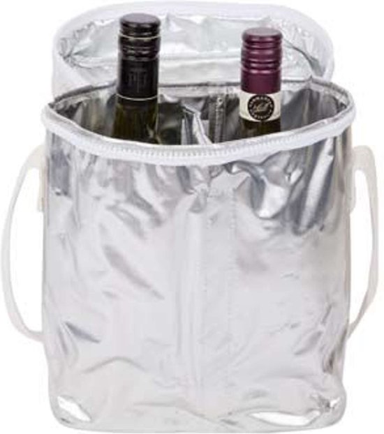 Sunnylife - Koeltas Picnic Drinks - picknick tas - Koeltas - Zilver van Sunnylife — afbeelding 2