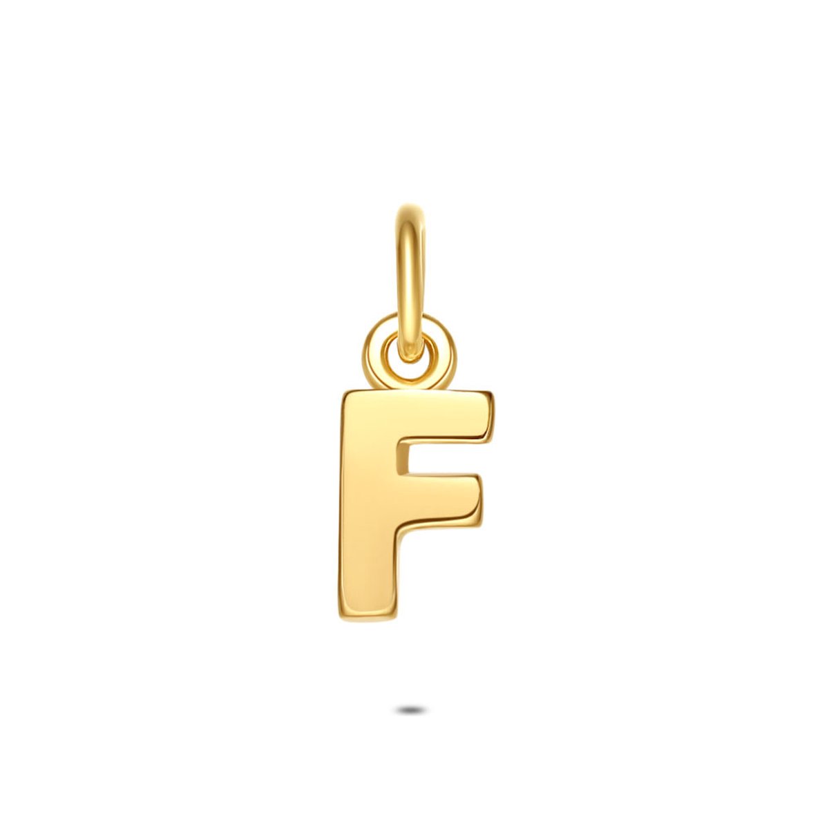 Twice As Nice Hanger in 18kt verguld zilver, letter F
