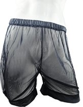 BamBella ® - Boxer short -Maat L/XL Sexy Zwart Erotische kant doorzichtige onderbroek Heren