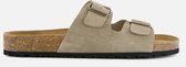 Outfielder Slippers taupe Suede - Maat 43