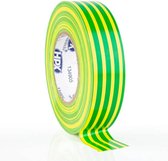 Ruban isolant PVC VDE - jaune / vert 19mm x 20m