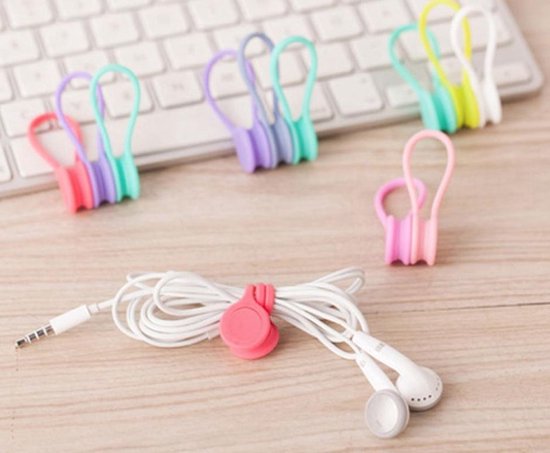 Grote set van 10 magnetische clips - je kunt er van alles mee clippen ...
