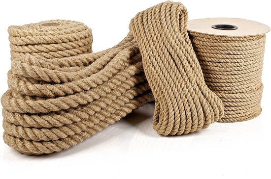 Touw 10 m lang 50 mm dik jute kopen