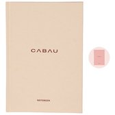 Cabau Notebook / Notitieboekje - Beige - Mooi en elegant design - Met inspirerende quotes - A5 formaat / 128 gelinieerde vellen - Perfect voor iedere powervrouw