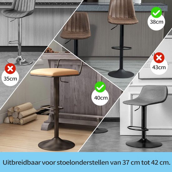 2 stuks Bar Stoel Vloerbeschermers Rubber Glijden Pads voor Barkrukken