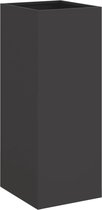 vidaXL-Plantenbak-32x27,5x75-cm-koudgewalst-staal-zwart