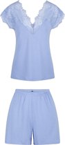 LingaDore - Shortama Set Misty Blue - maat XXL - Blauw