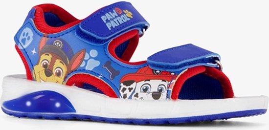 Paw Patrol kinder sandalen met lichtjes blauw - Maat 28