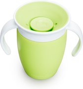 Munchkin Miracle Anti-Lek 360° Drinkbeker - Trainer Cup - Oefenbeker voor Baby en Kind - 207ml - Groen