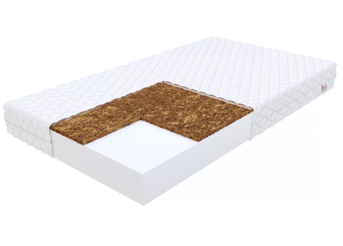 FDM CARINI MAX Matras 100x200 cm - Hoogte 16 cm H3 en H4 - Koudschuim Matrassen - Dubbelzijdig - 7 zones - Öko-Tex Wit