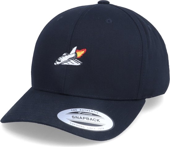 Hatstore- Kids Spacecraft Black Adjustable - Abducted Cap