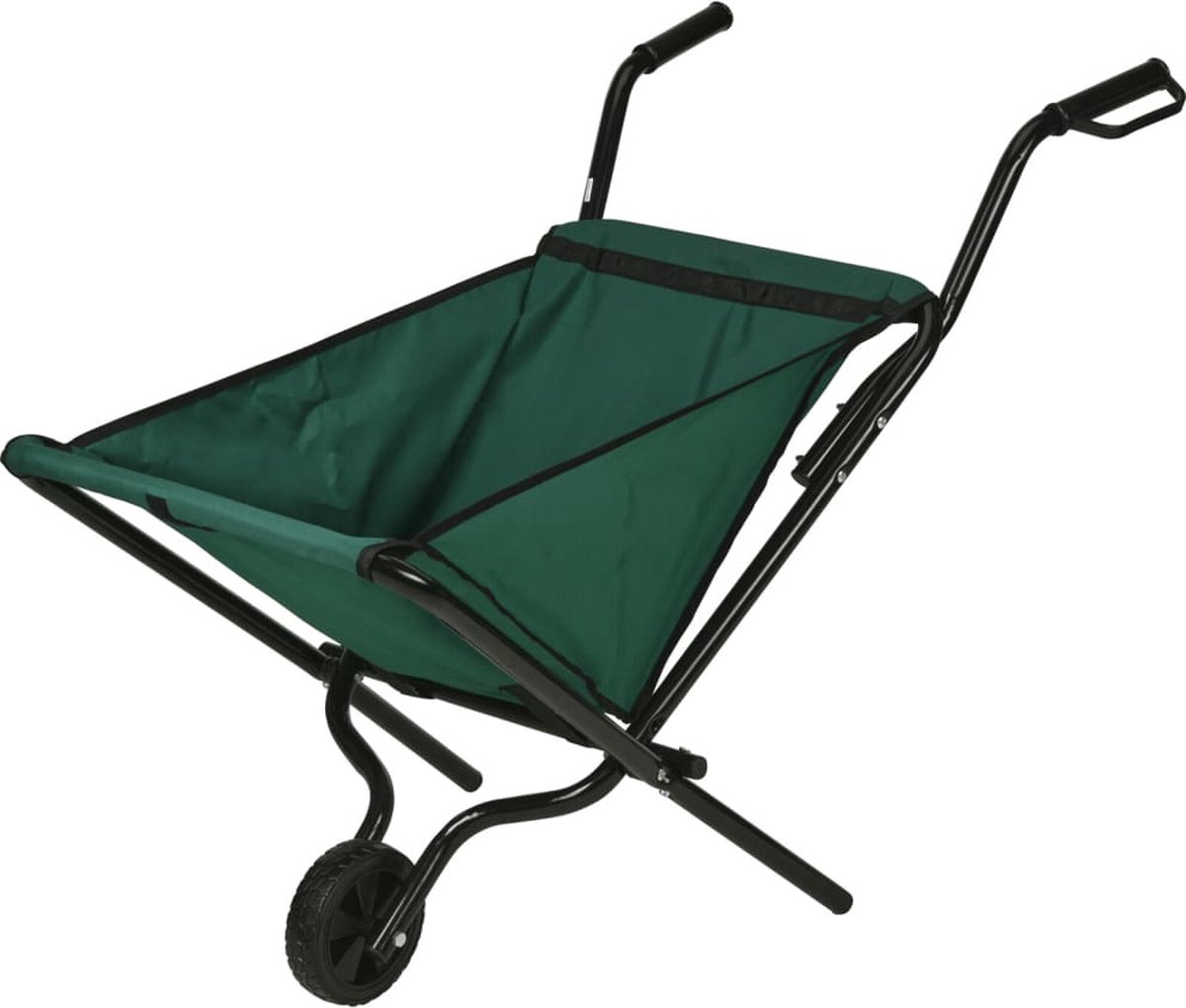 ProGarden-Kruiwagen-inklapbaar-groen-en-zwart