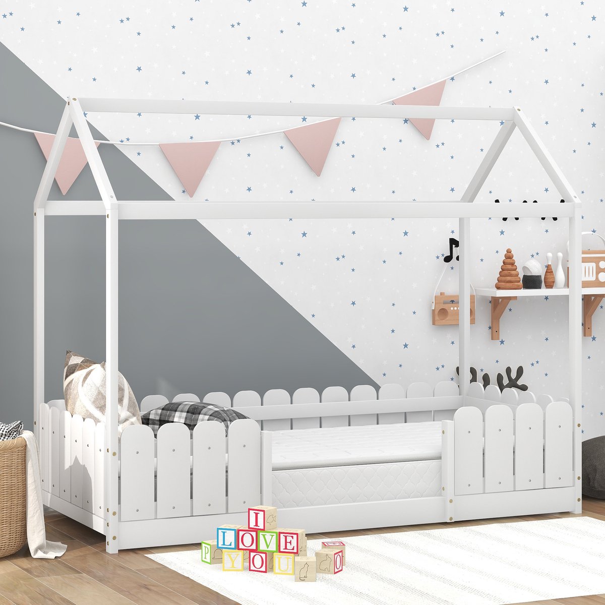 Sweiko Sweiko Huisbed 90x200 Kinderbed - afbeelding 5