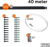ARTITEQ 40 METER ALL-IN-ONE TOP RAIL 15KG / ZWART