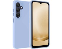 Hoesje Geschikt voor Samsung A25 Hoesje Siliconen Case - Hoes Geschikt voor Samsung Galaxy A25 Hoes Siliconen - Lichtblauw