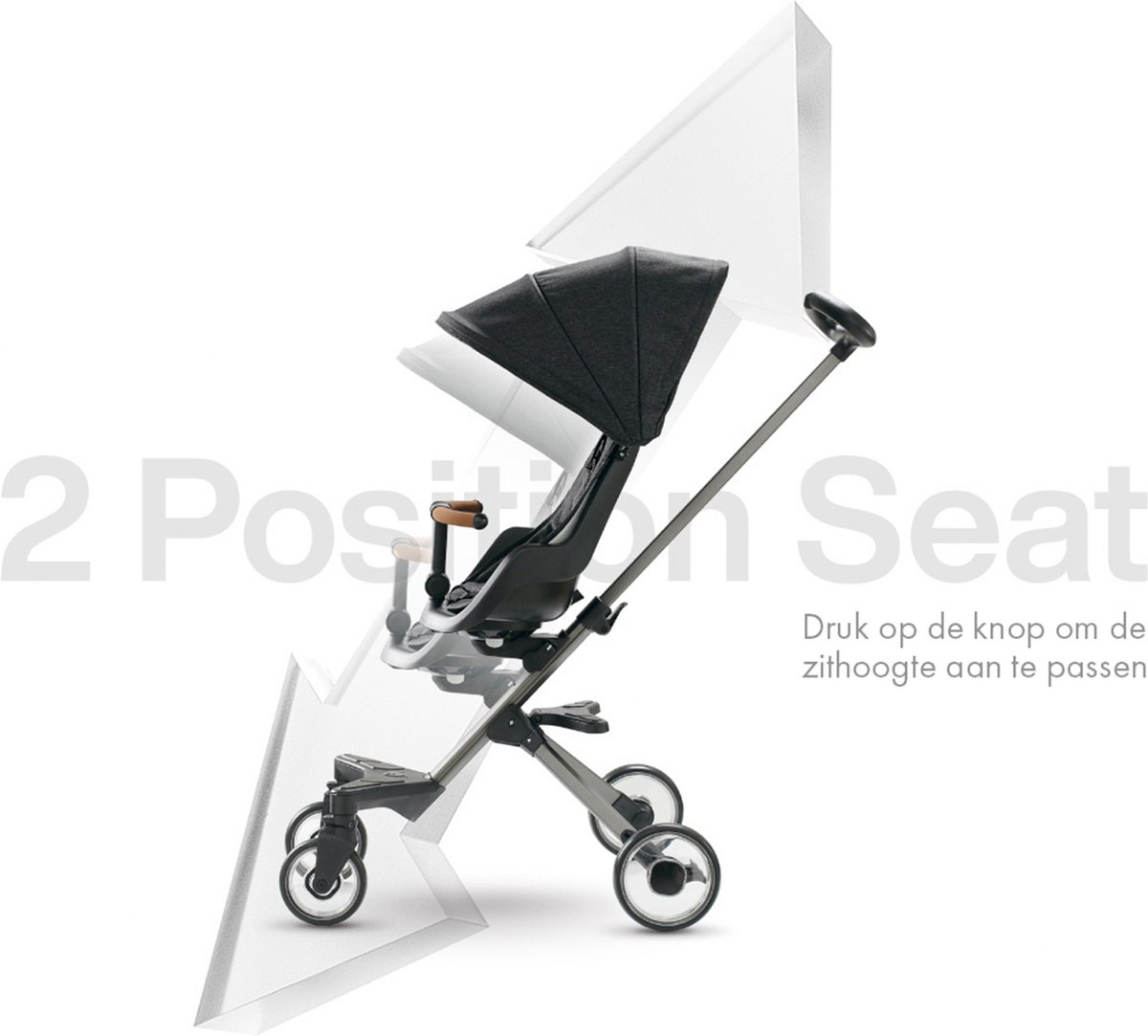 Qplay Easy Buggy Inklapbaar - Kinderbuggy Lichtgewicht Compact - Zwart thumbnail 4